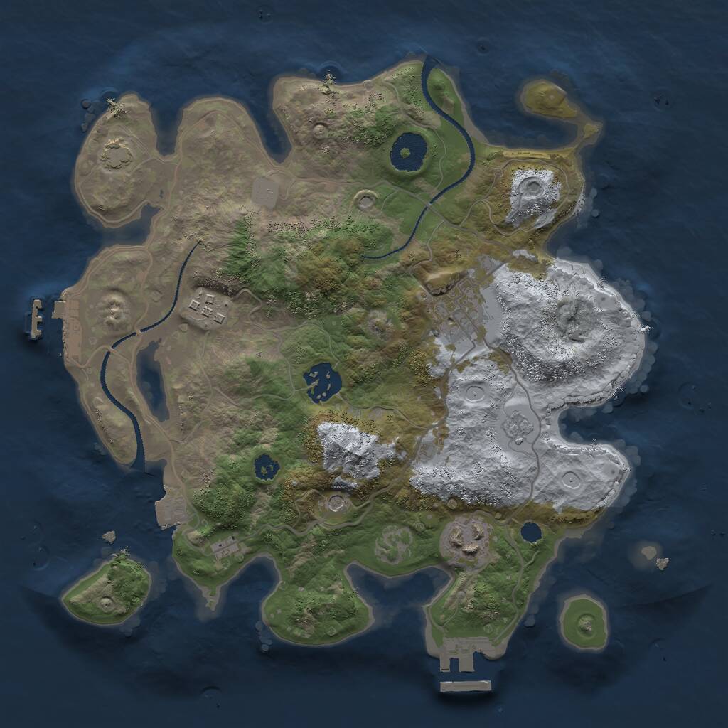 Rust Map: Procedural Map, Size: 2900, Seed: 234522298, 10 Monuments