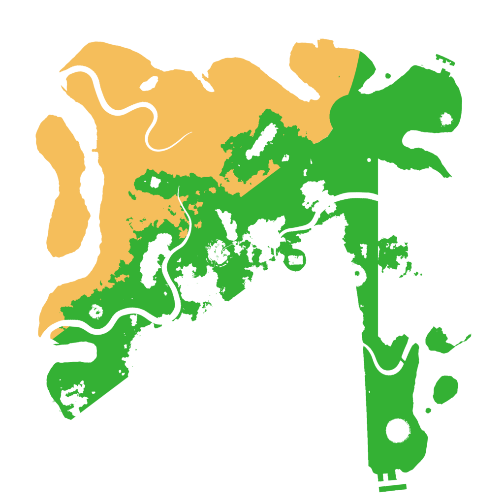Biome Rust Map: Procedural Map, Size: 3700, Seed: 1351428312