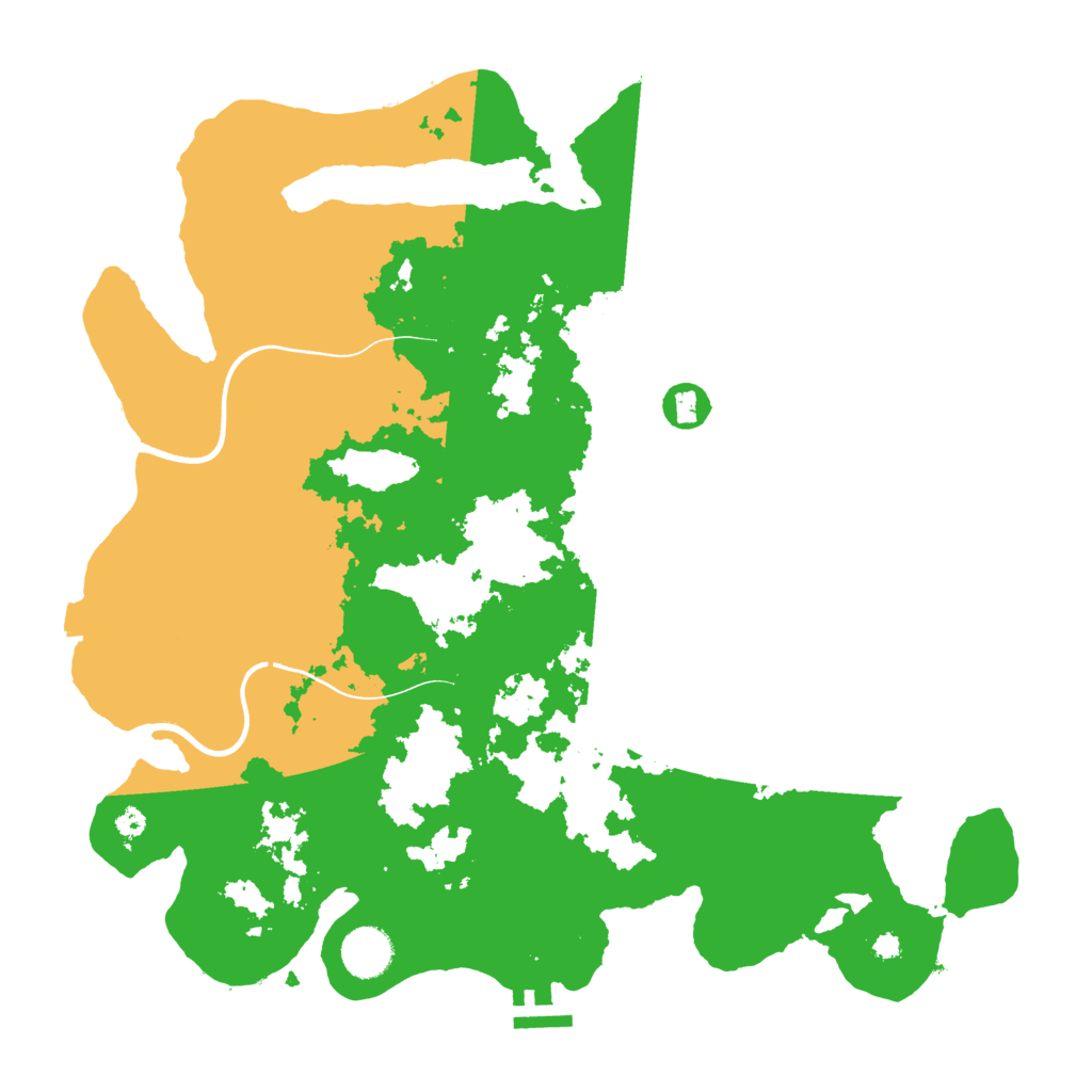 Biome Rust Map: Procedural Map, Size: 3750, Seed: 1366248820