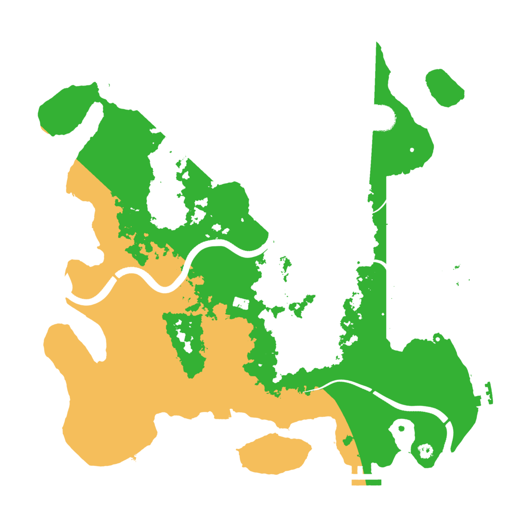 Biome Rust Map: Procedural Map, Size: 3500, Seed: 2072021