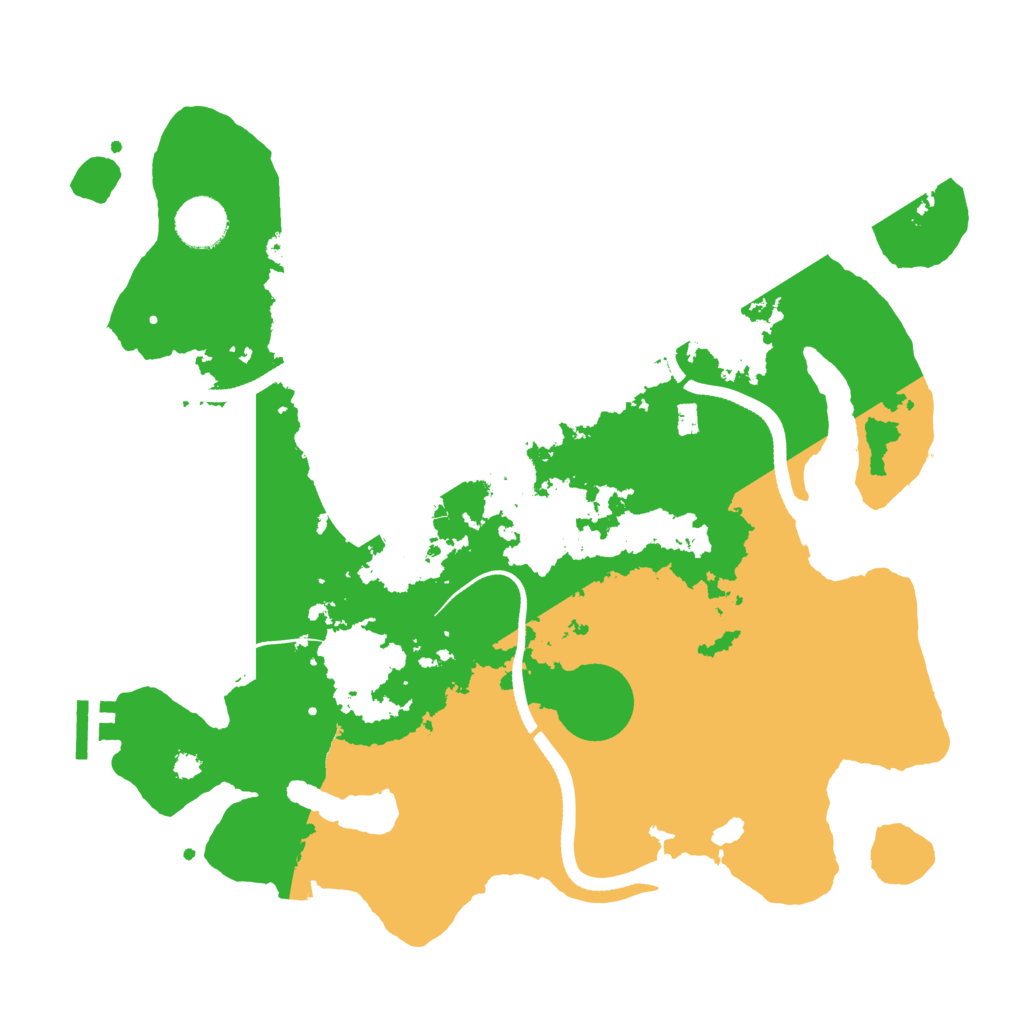 Biome Rust Map: Procedural Map, Size: 3500, Seed: 757469