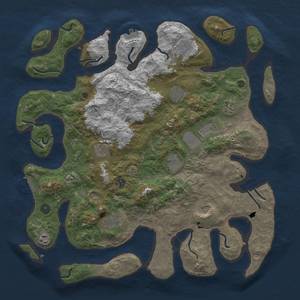 Thumbnail Rust Map: Procedural Map, Size: 4500, Seed: 199759907, 16 Monuments