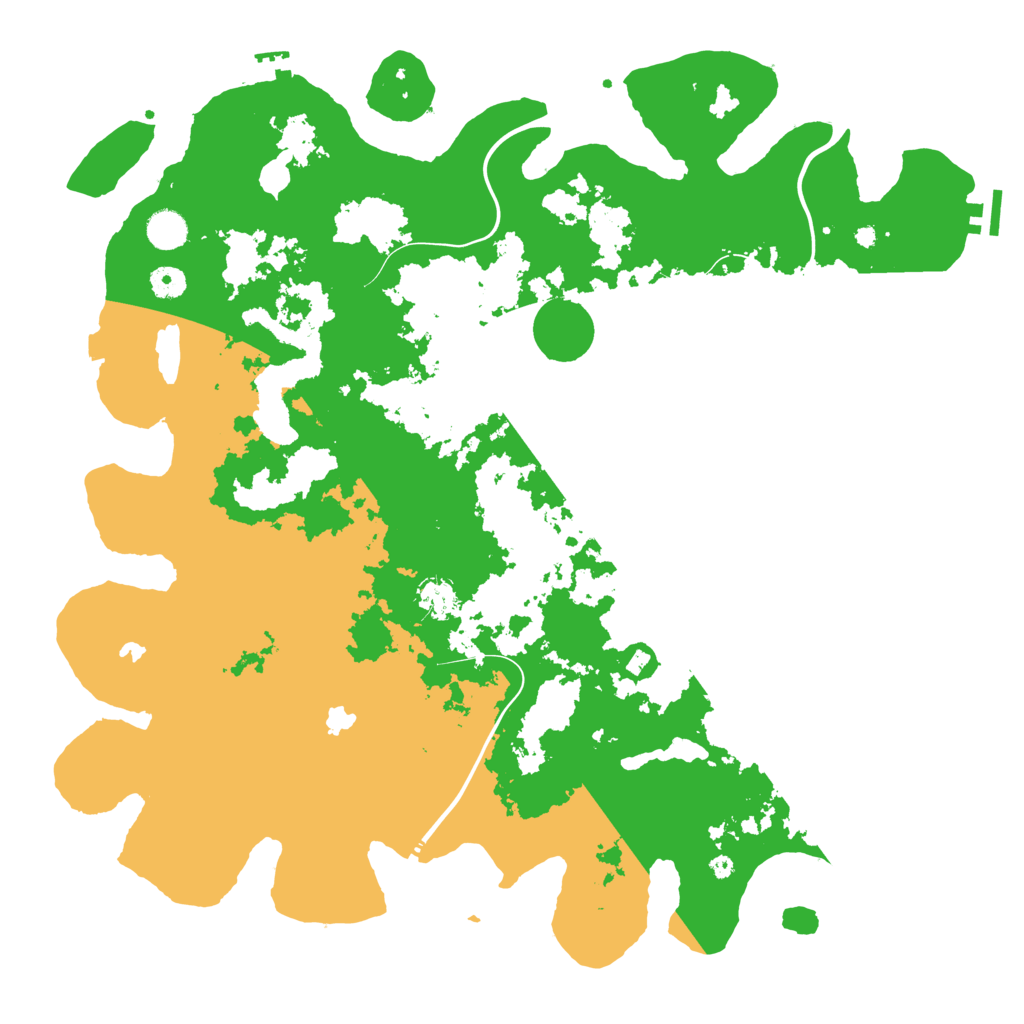 Biome Rust Map: Procedural Map, Size: 4500, Seed: 23049571