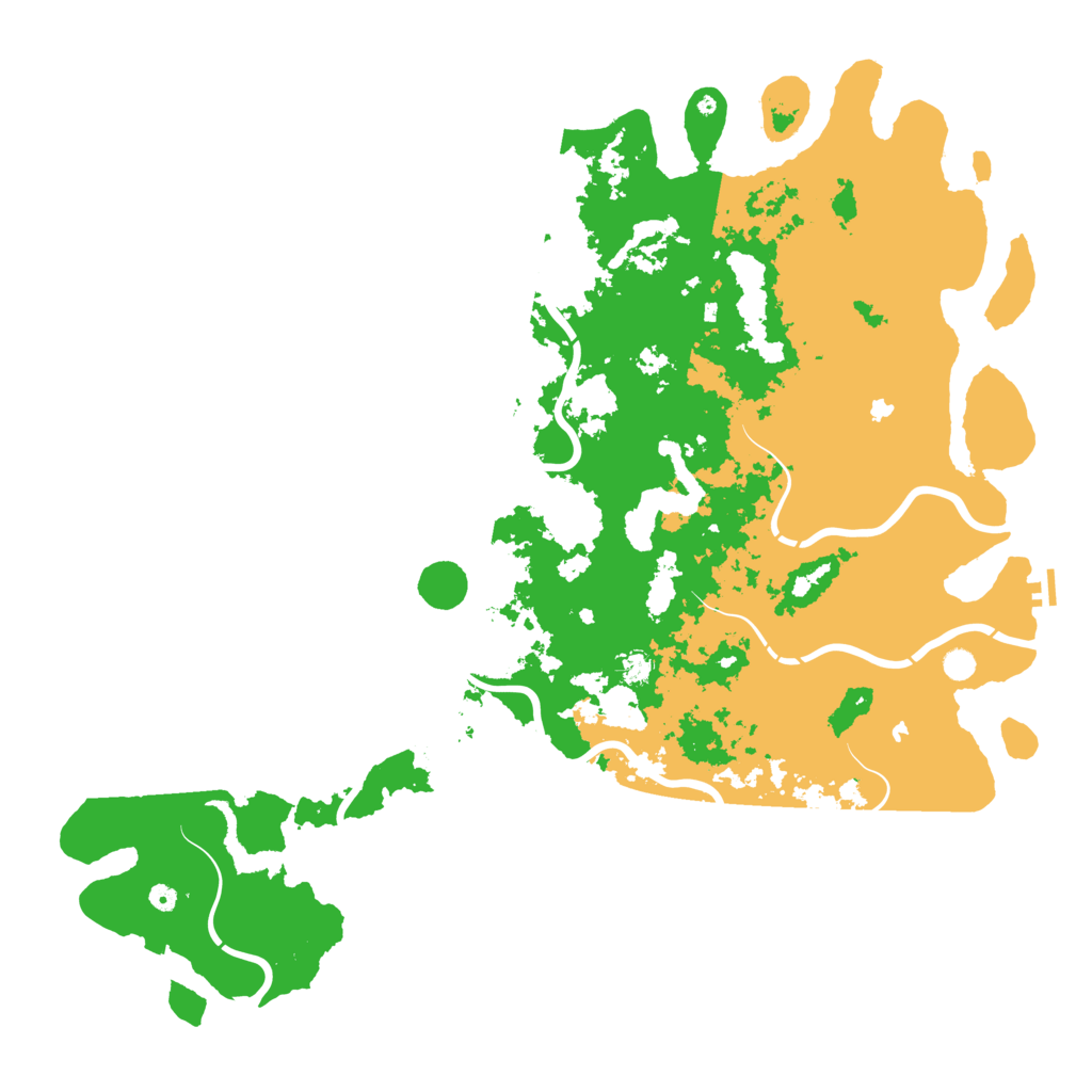 Biome Rust Map: Procedural Map, Size: 6000, Seed: 86366094
