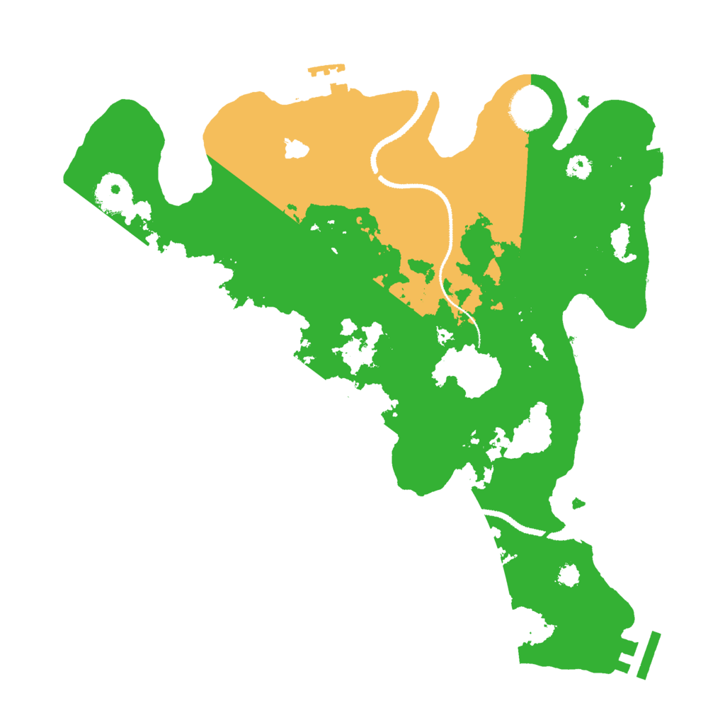 Biome Rust Map: Procedural Map, Size: 3000, Seed: 838572328