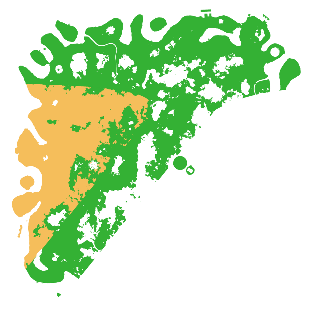 Biome Rust Map: Procedural Map, Size: 6000, Seed: 32484