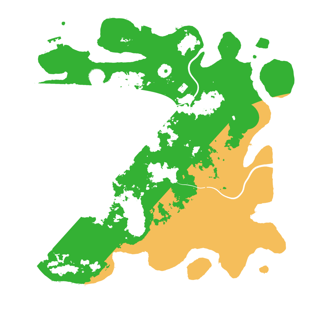 Biome Rust Map: Procedural Map, Size: 3500, Seed: 56748
