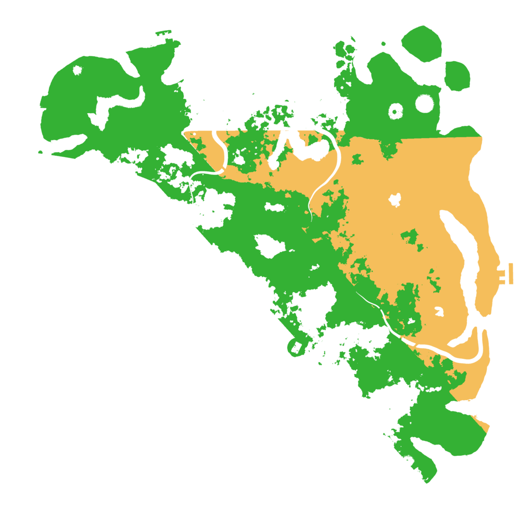 Biome Rust Map: Procedural Map, Size: 5000, Seed: 6666
