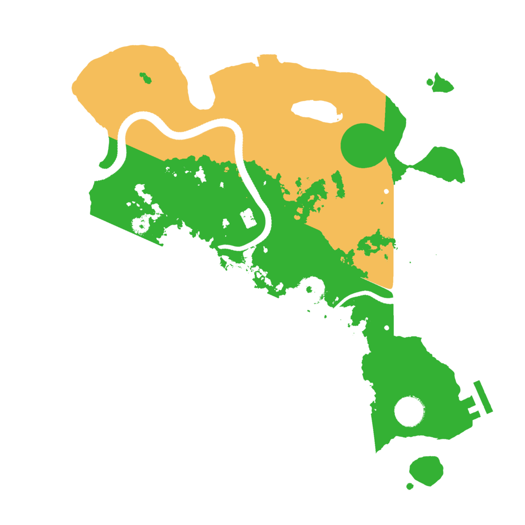 Biome Rust Map: Procedural Map, Size: 3100, Seed: 283988