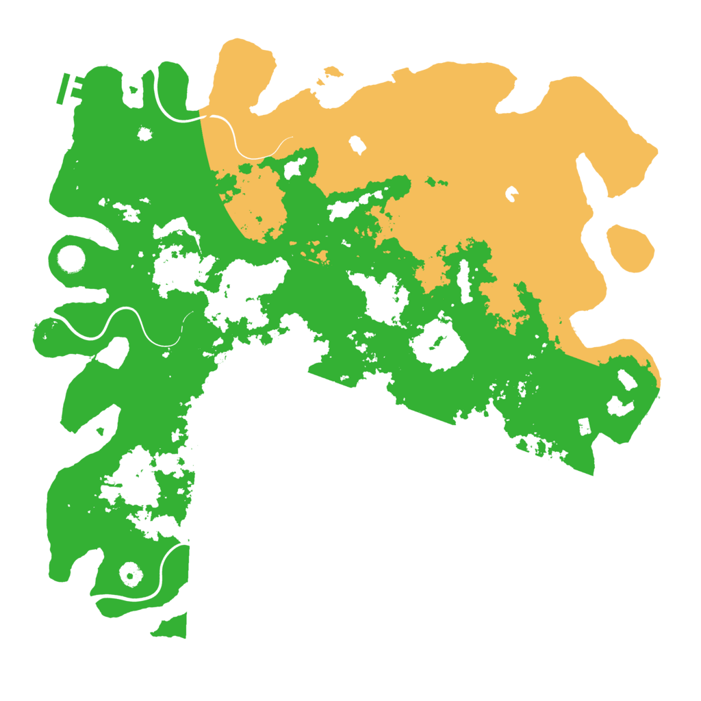 Biome Rust Map: Procedural Map, Size: 4500, Seed: 111132