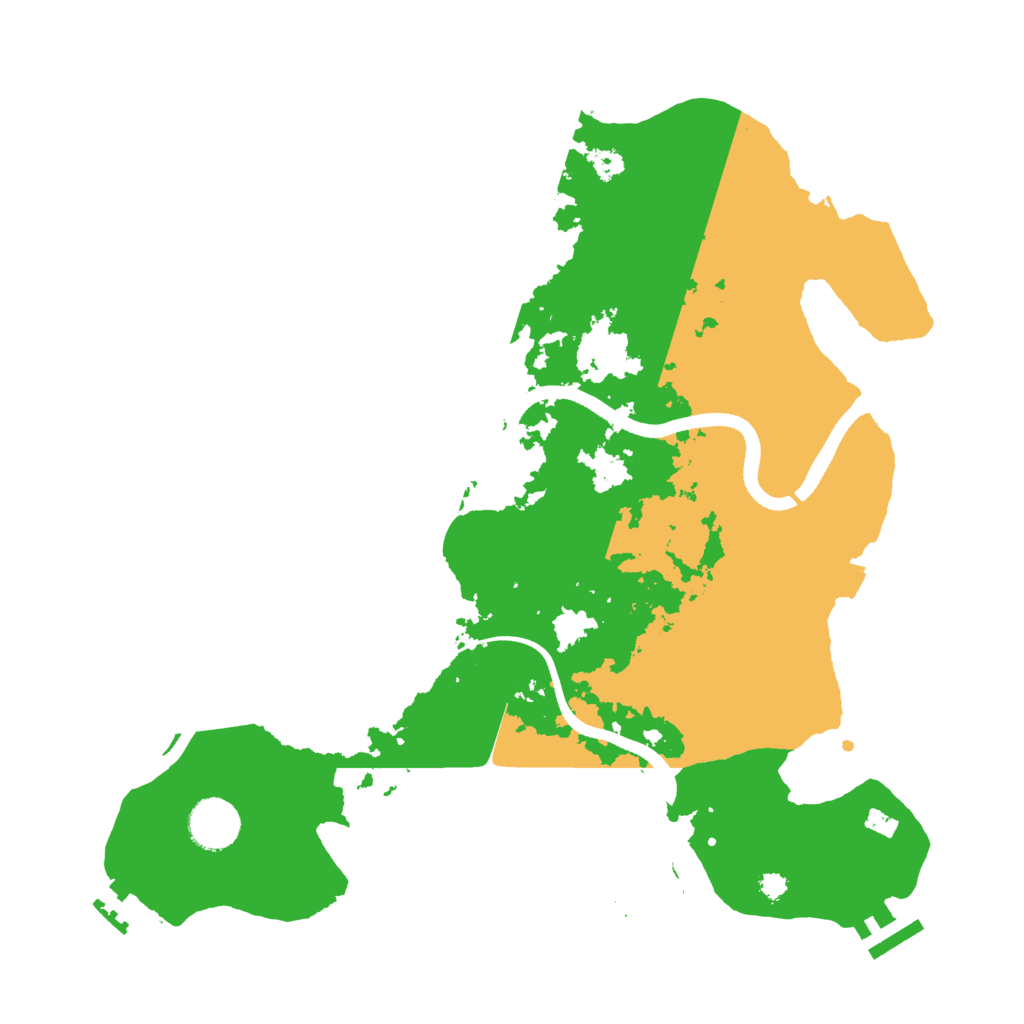 Biome Rust Map: Procedural Map, Size: 3500, Seed: 413846