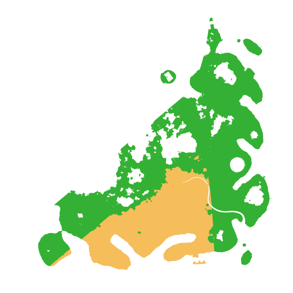 Biome Rust Map: Procedural Map, Size: 3500, Seed: 262288