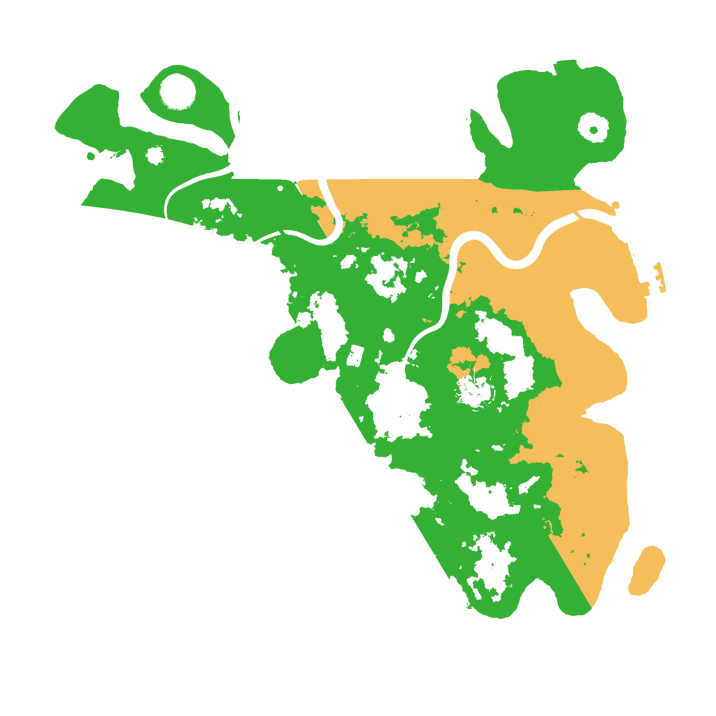 Biome Rust Map: Procedural Map, Size: 3600, Seed: 764212