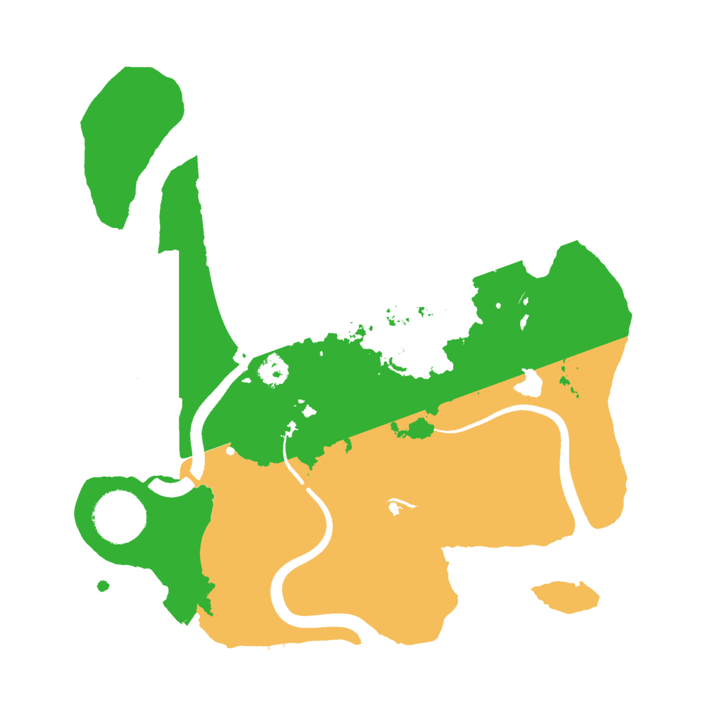 Biome Rust Map: Procedural Map, Size: 2500, Seed: 55572