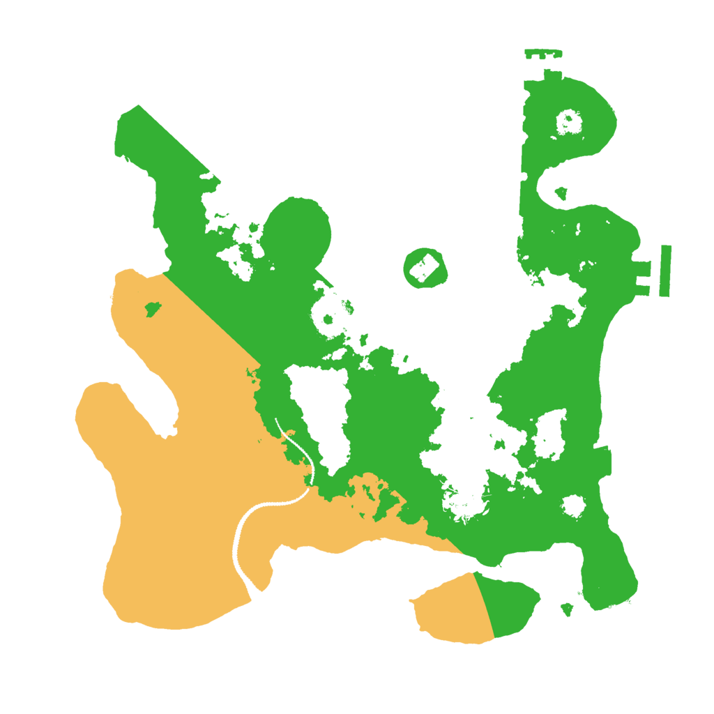Biome Rust Map: Procedural Map, Size: 2800, Seed: 2072021