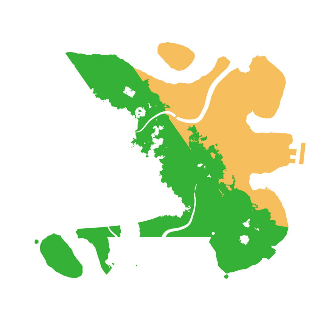 Biome Rust Map: Procedural Map, Size: 3000, Seed: 15648975