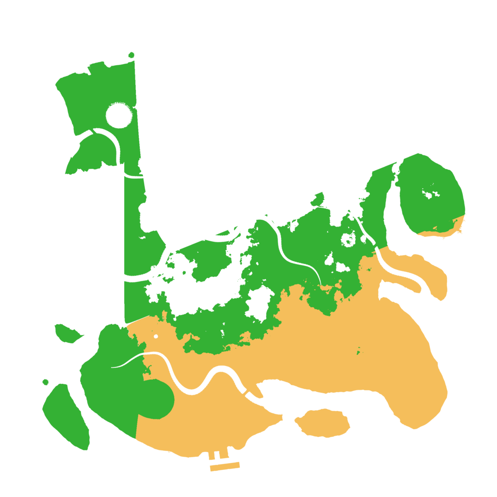 Biome Rust Map: Procedural Map, Size: 3400, Seed: 5