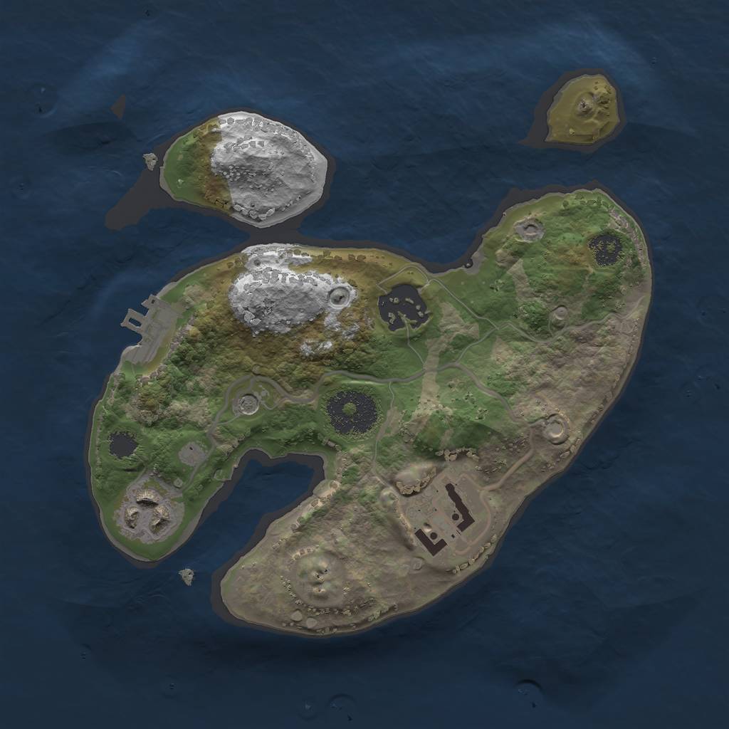 Rust Map: Procedural Map, Size: 2300, Seed: 94156412, 7 Monuments