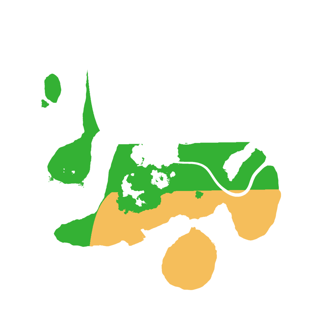 Biome Rust Map: Procedural Map, Size: 2000, Seed: 45825