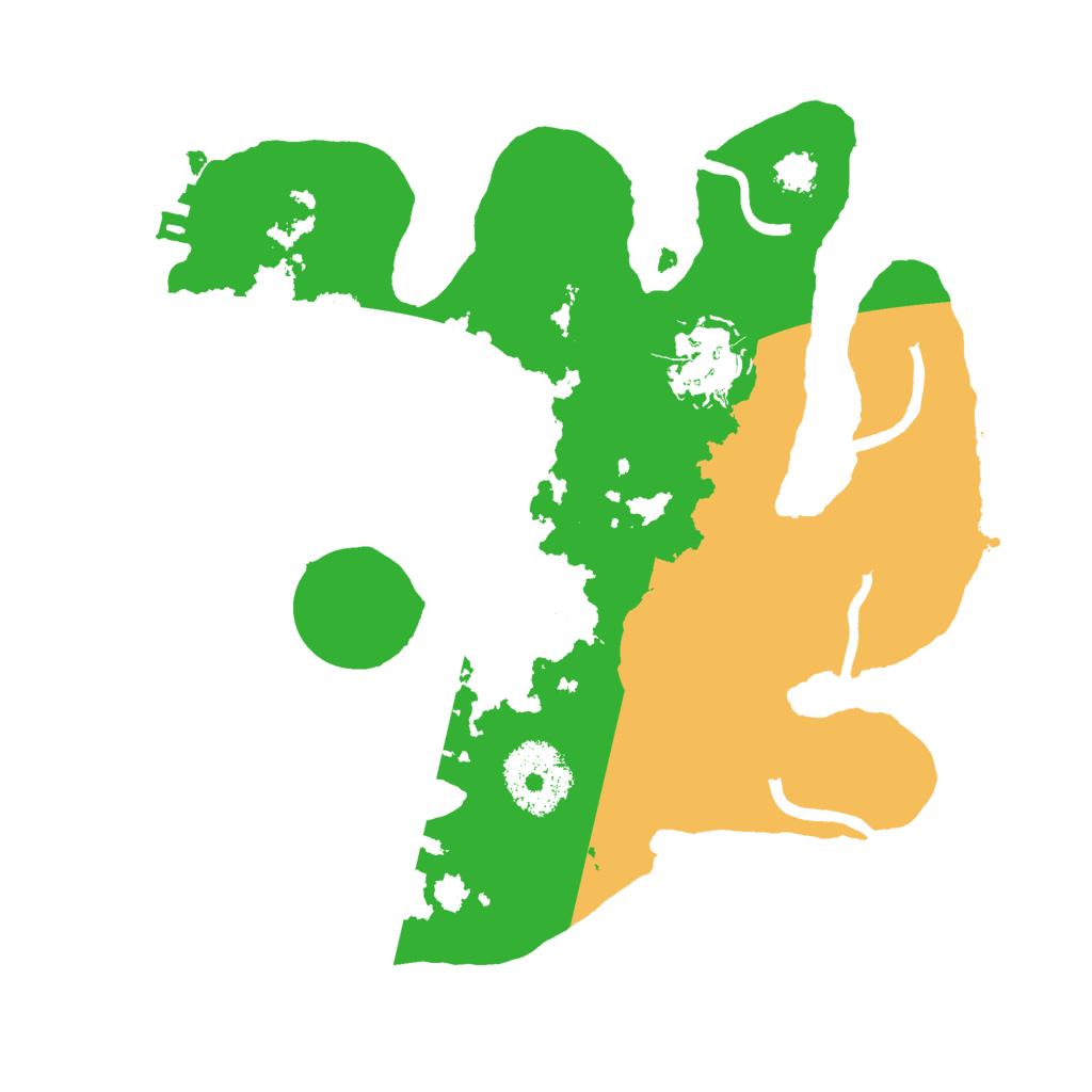 Biome Rust Map: Procedural Map, Size: 2400, Seed: 87136