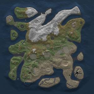 Thumbnail Rust Map: Procedural Map, Size: 3700, Seed: 1914563764, 14 Monuments