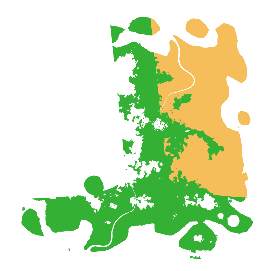 Biome Rust Map: Procedural Map, Size: 3950, Seed: 3950