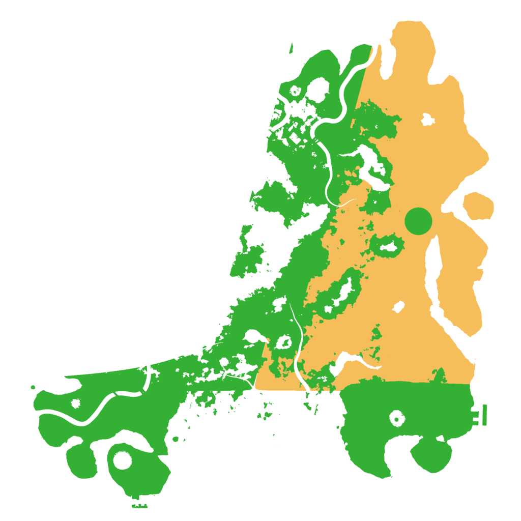 Biome Rust Map: Procedural Map, Size: 5000, Seed: 83302482