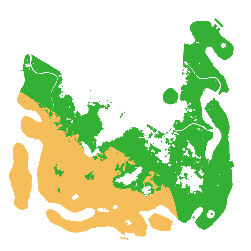 Biome Rust Map: Procedural Map, Size: 4500, Seed: 813630