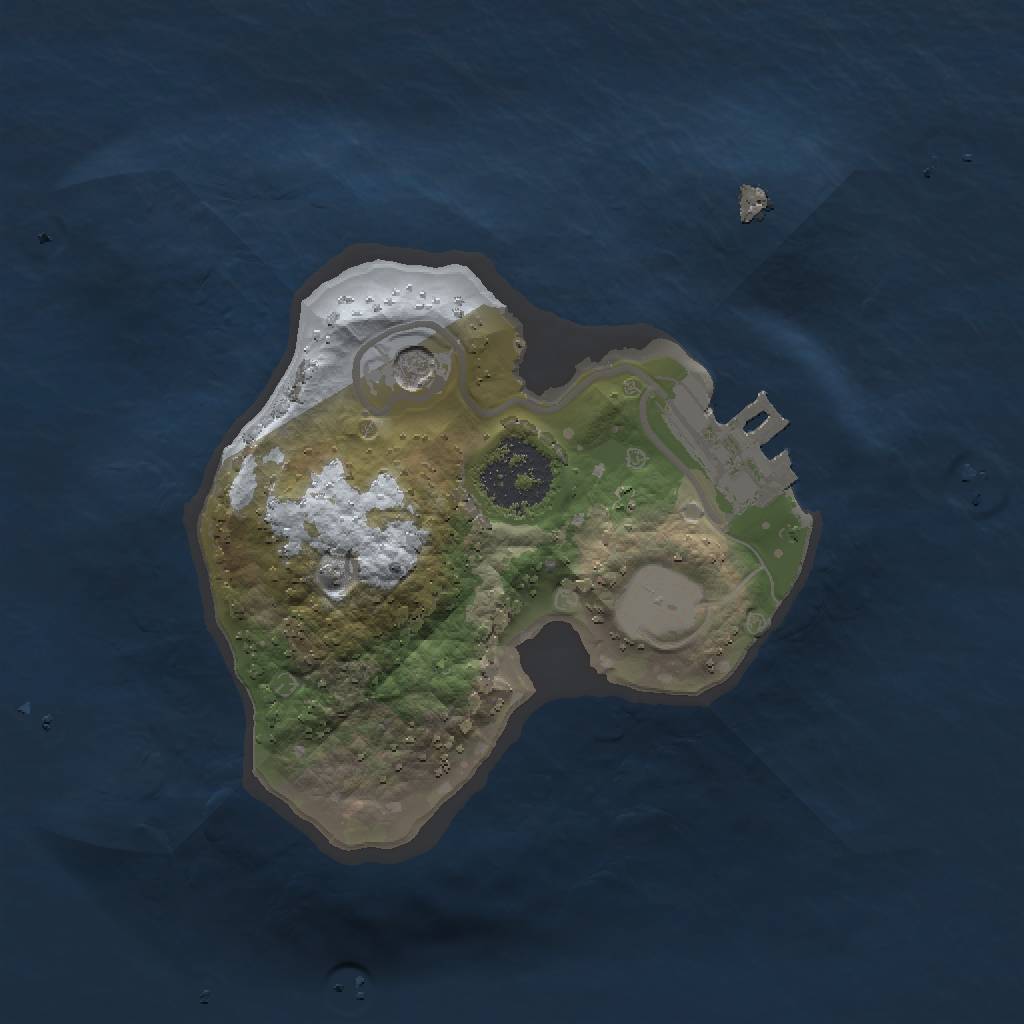 Rust Map: Procedural Map, Size: 1500, Seed: 1617297766, 5 Monuments