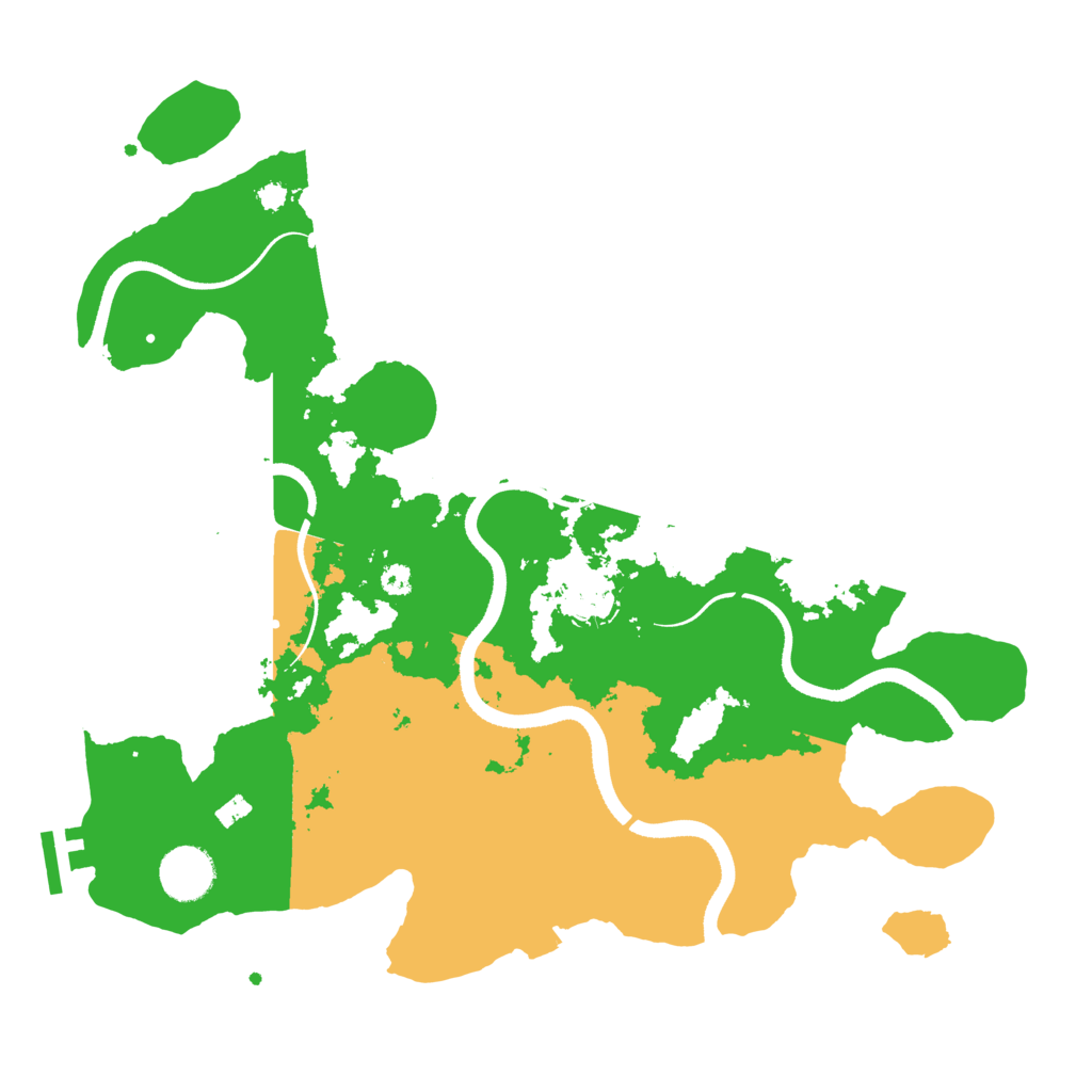 Biome Rust Map: Procedural Map, Size: 3500, Seed: 656487704