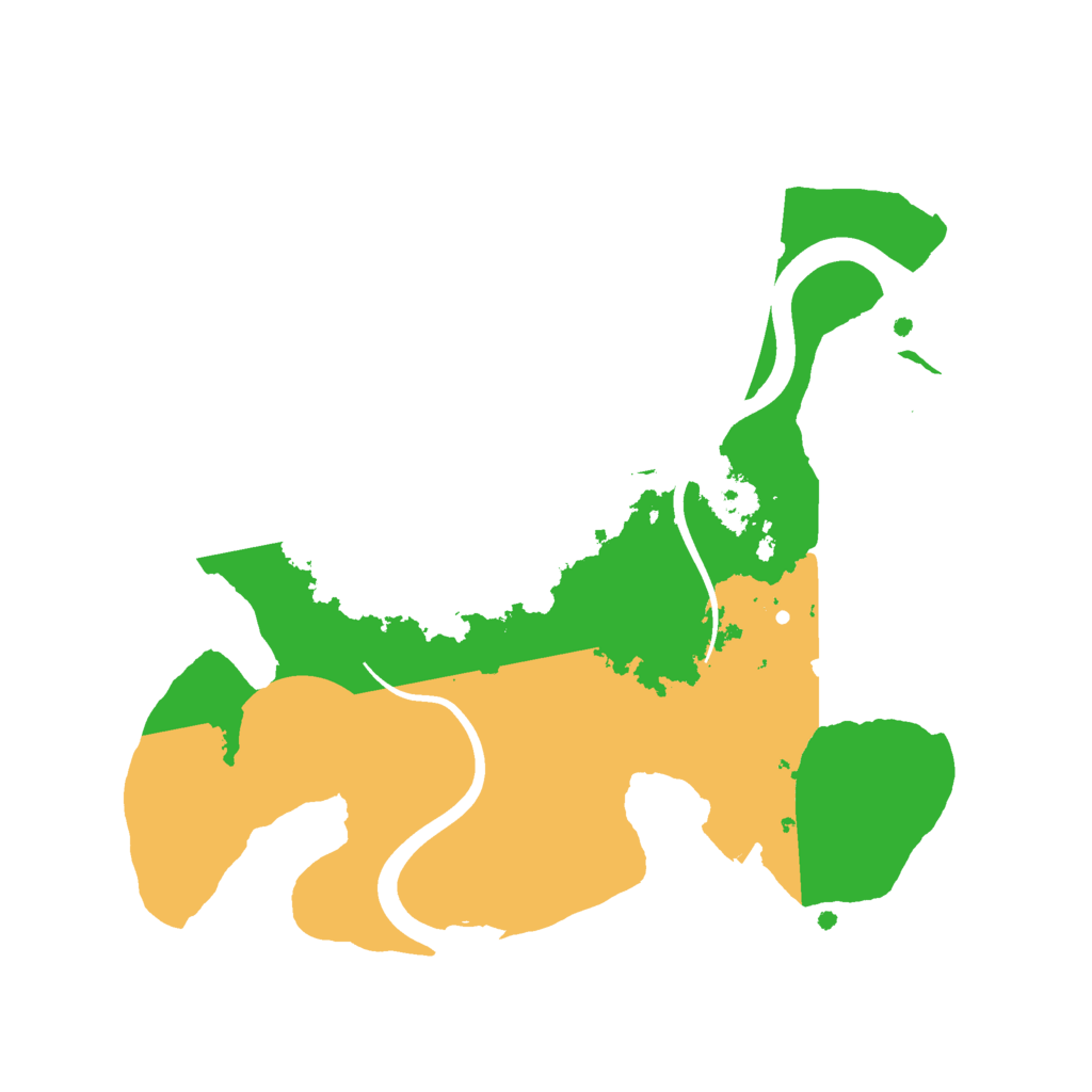 Biome Rust Map: Procedural Map, Size: 2335, Seed: 5136136