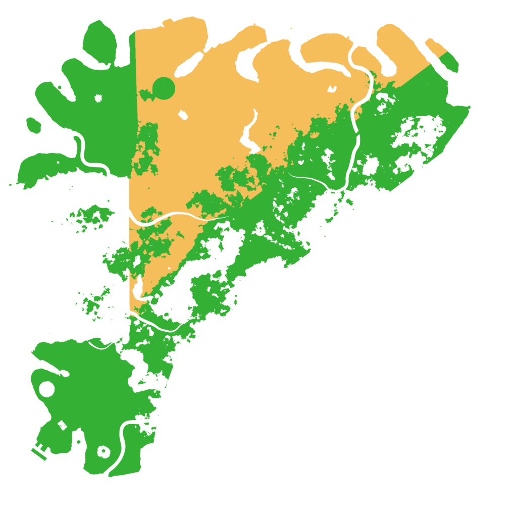 Biome Rust Map: Procedural Map, Size: 6000, Seed: 1523474045