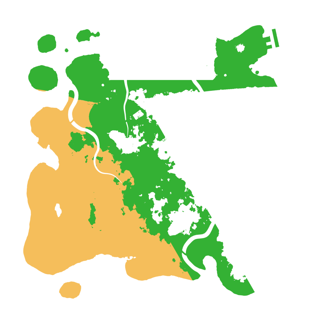 Biome Rust Map: Procedural Map, Size: 3500, Seed: 192052