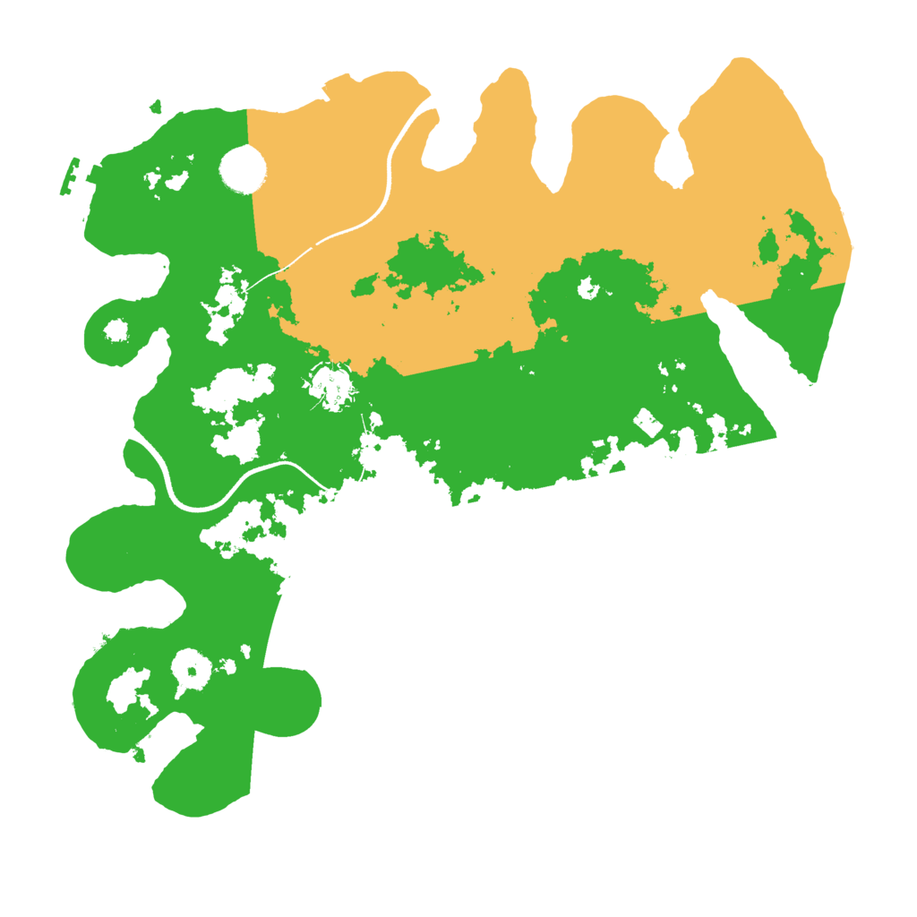 Biome Rust Map: Procedural Map, Size: 3500, Seed: 784578154