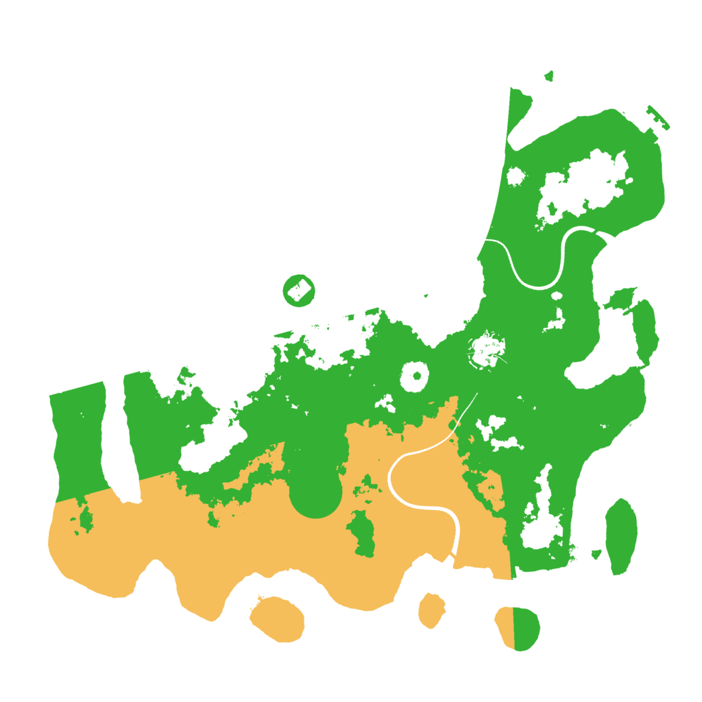 Biome Rust Map: Procedural Map, Size: 3500, Seed: 850991