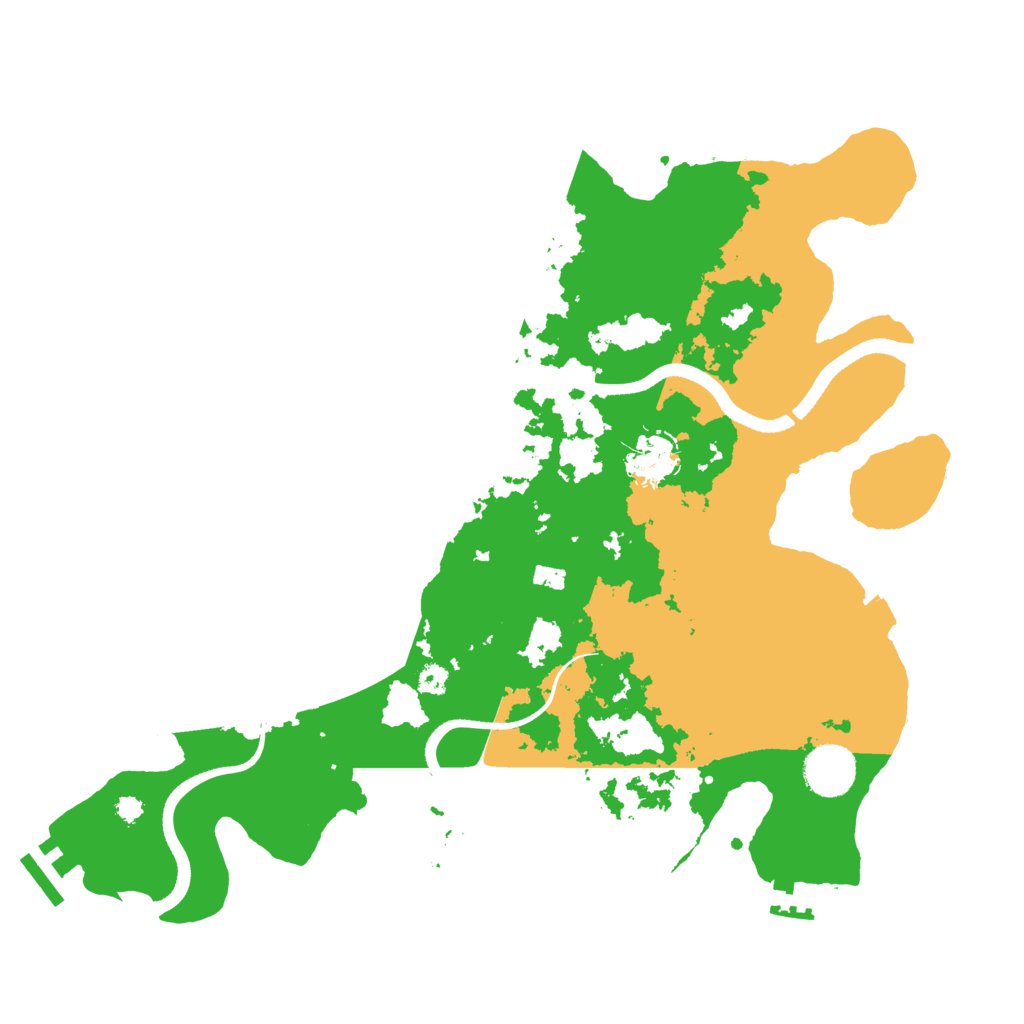 Biome Rust Map: Procedural Map, Size: 3500, Seed: 296339