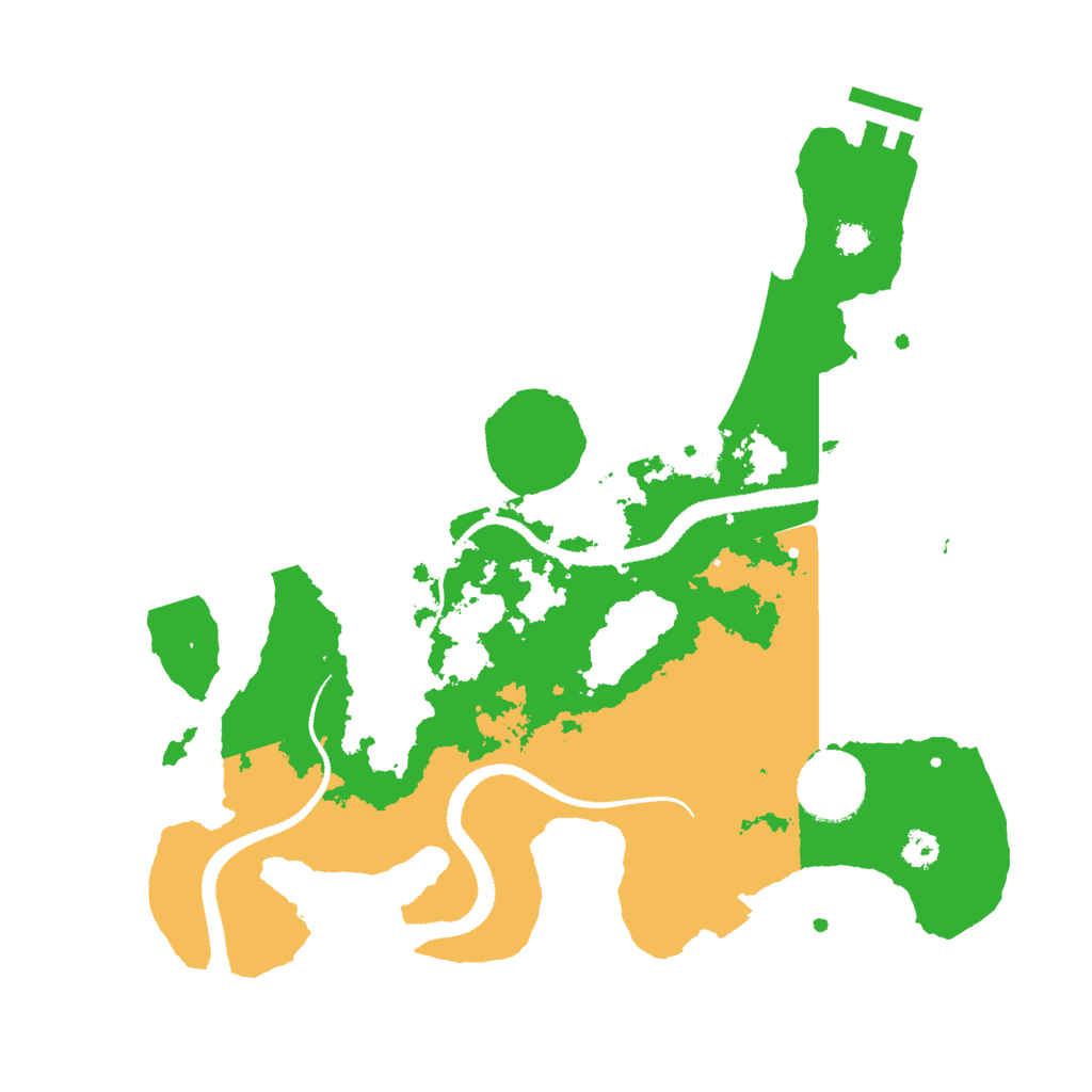 Biome Rust Map: Procedural Map, Size: 3000, Seed: 510108488