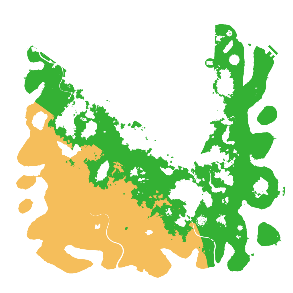 Biome Rust Map: Procedural Map, Size: 5000, Seed: 1790489148