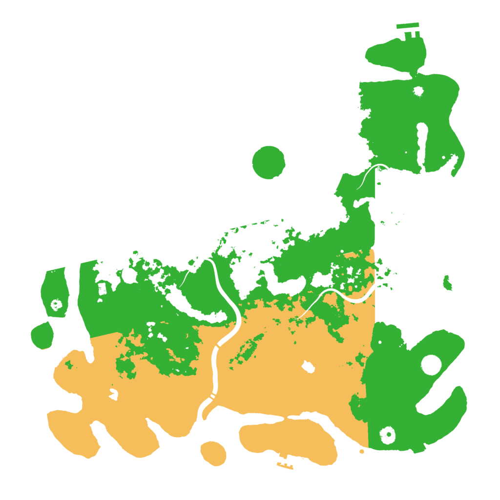 Biome Rust Map: Procedural Map, Size: 4500, Seed: 1338205305