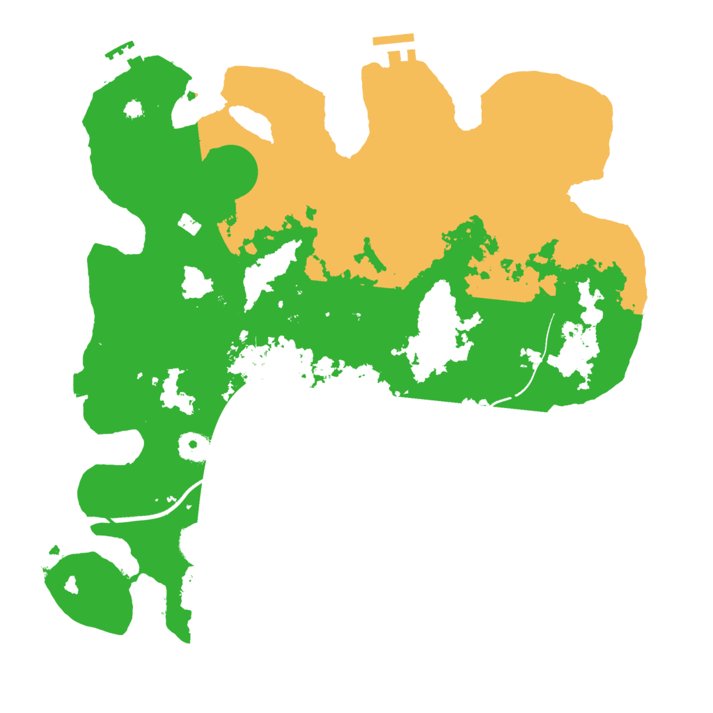 Biome Rust Map: Procedural Map, Size: 3500, Seed: 1743756
