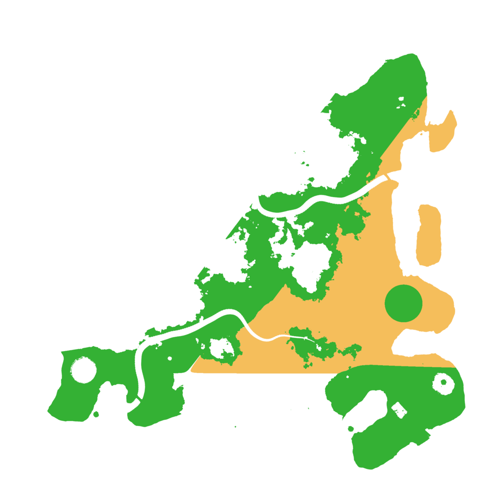 Biome Rust Map: Procedural Map, Size: 3500, Seed: 789727