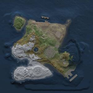 Thumbnail Rust Map: Procedural Map, Size: 2000, Seed: 1456, 6 Monuments