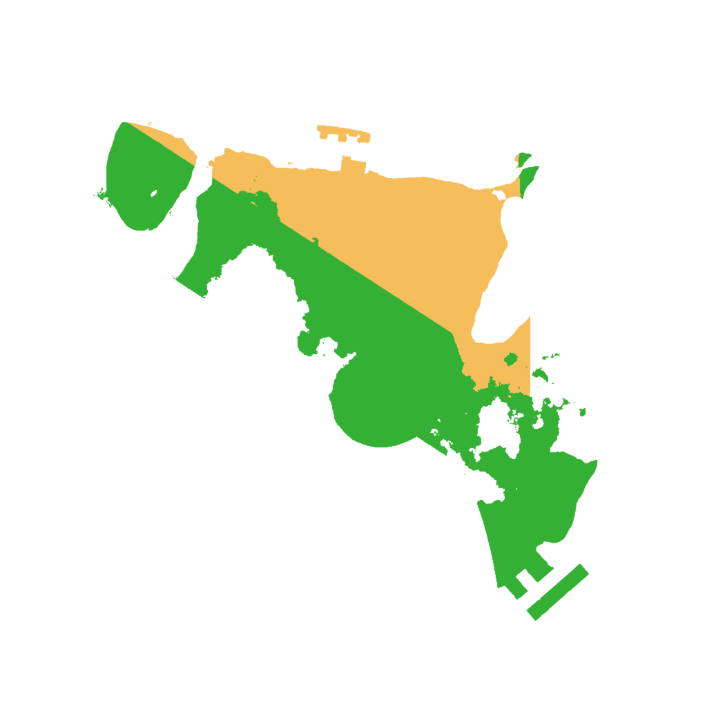 Biome Rust Map: Procedural Map, Size: 2000, Seed: 1456