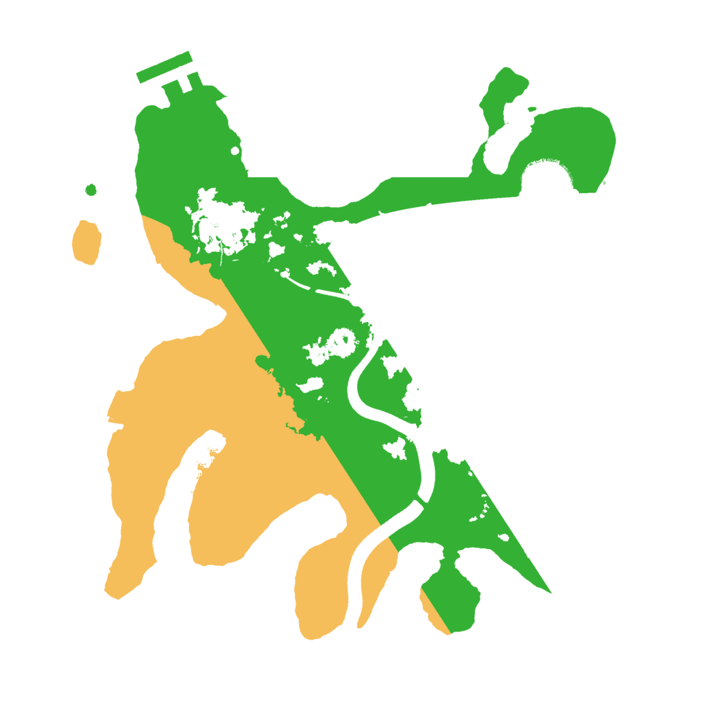 Biome Rust Map: Procedural Map, Size: 2500, Seed: 586058