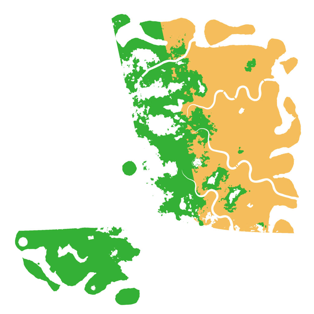 Biome Rust Map: Procedural Map, Size: 6000, Seed: 13646783