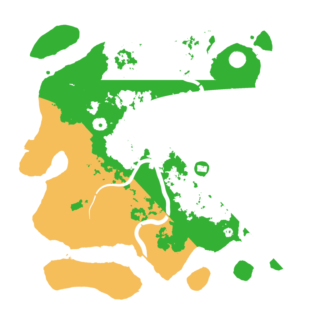 Biome Rust Map: Procedural Map, Size: 3500, Seed: 84596841
