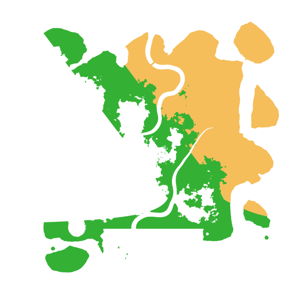 Biome Rust Map: Procedural Map, Size: 3100, Seed: 51