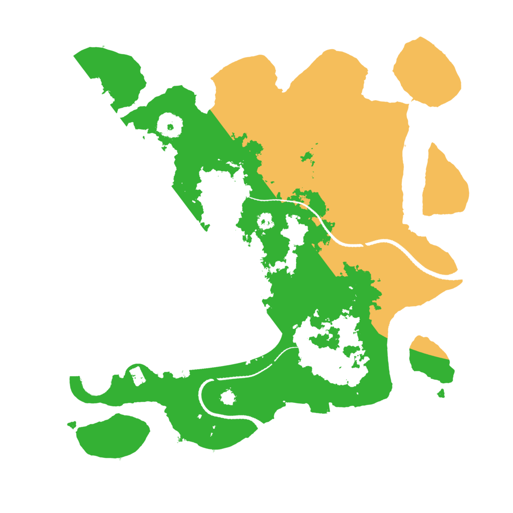 Biome Rust Map: Procedural Map, Size: 3100, Seed: 51