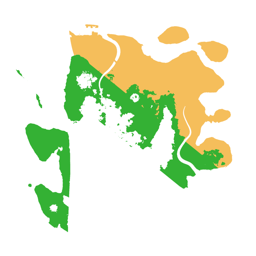 Biome Rust Map: Procedural Map, Size: 3000, Seed: 368984544