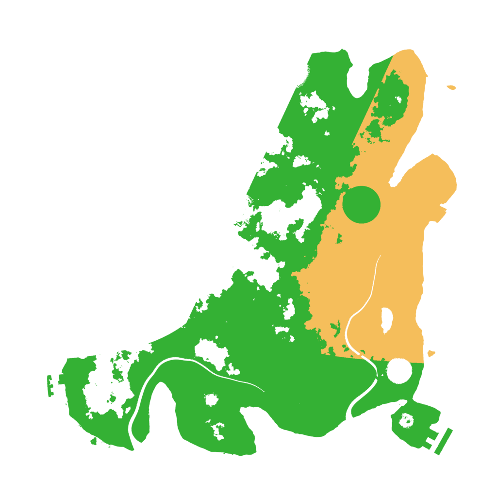 Biome Rust Map: Procedural Map, Size: 3500, Seed: 454501